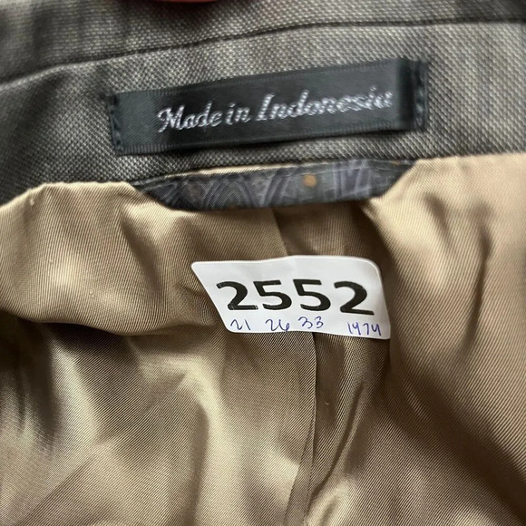 Lauren Ralph Lauren Men 52 Gray Brown Blazer Single Breasted Notch Lapel Pocket - Picture 10 of 10